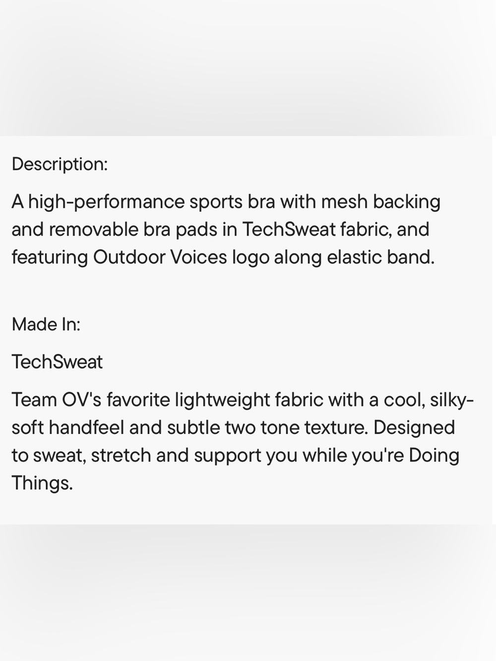 Outdoor Voices ‘Doing Things’ Sports Bra - Picture 12 of 13